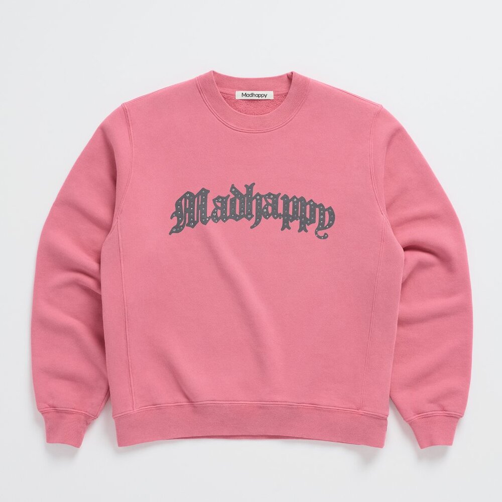 Madhappy - Bijou Rhinestone Fleece Crewneck - Brand new